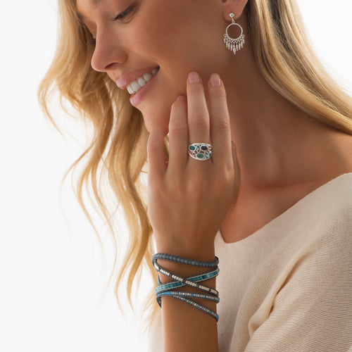 Ocean Azure Wrap Bracelet