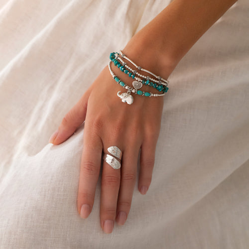 Turquoise Elephant Bracelet Stack