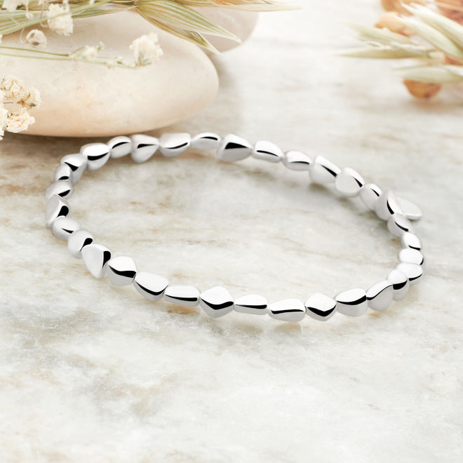 Silver Pebble Bracelet