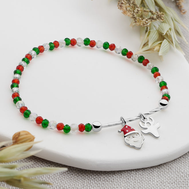 Sparkling Santa Bracelet