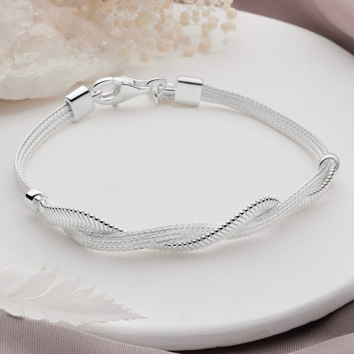 Silver Braid Bracelet