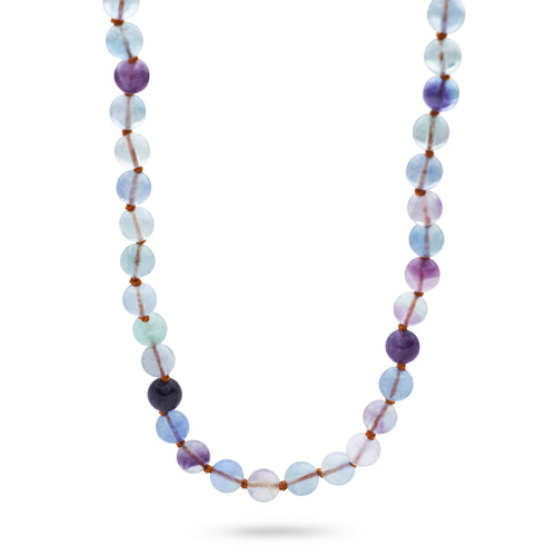 Beaded Fluorite Necklace (Short)