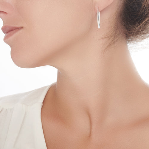 Silver Slip Earrings