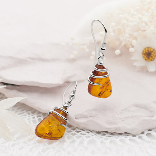 Amber Aura Earrings