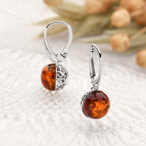 Flame Orb Earrings