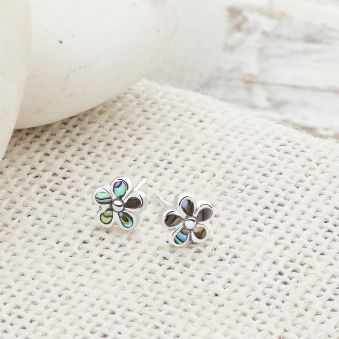 Abalone Petal Studs