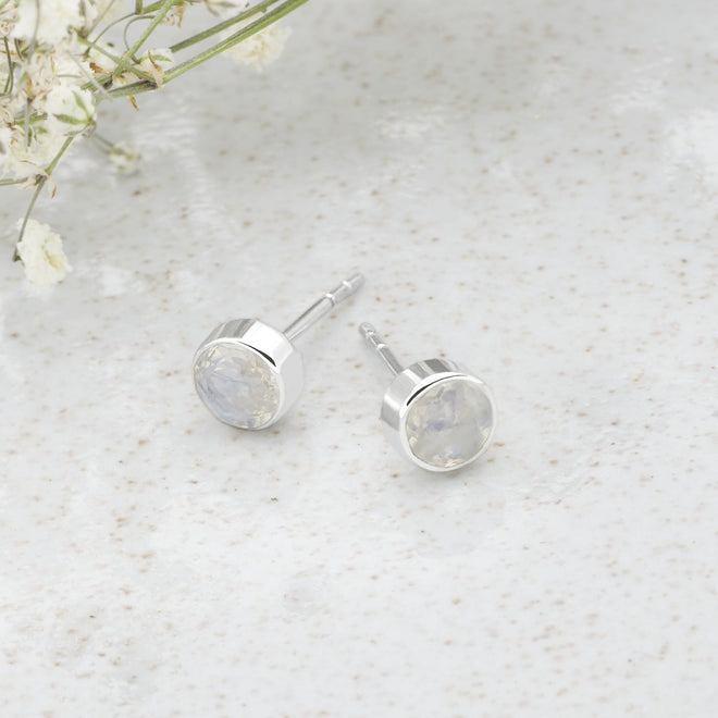 Magic Moonstone Studs