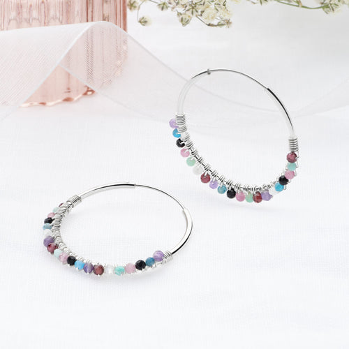 Lavender Fields Hoops