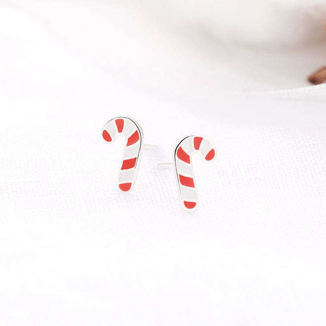 Candy Cane Studs