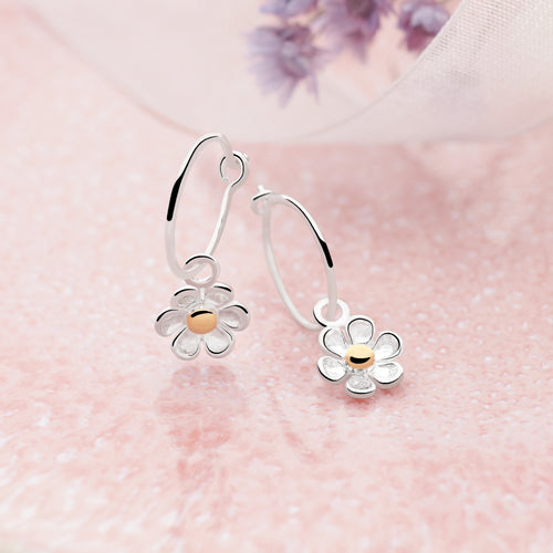 Daisy Bloom Hoops