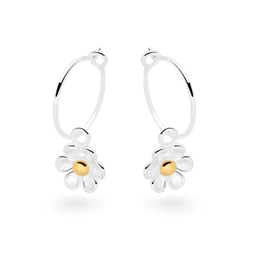 Daisy Bloom Hoops