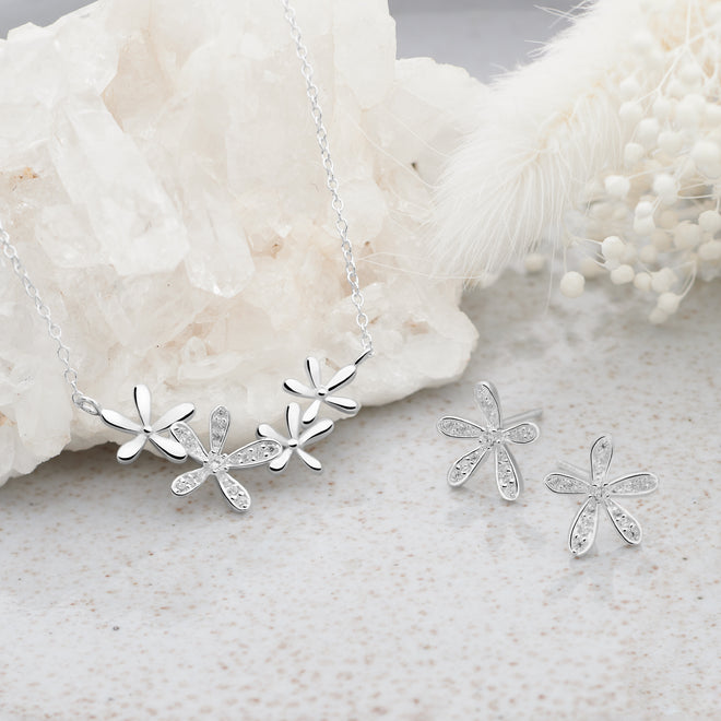 Frosted Petals Studs