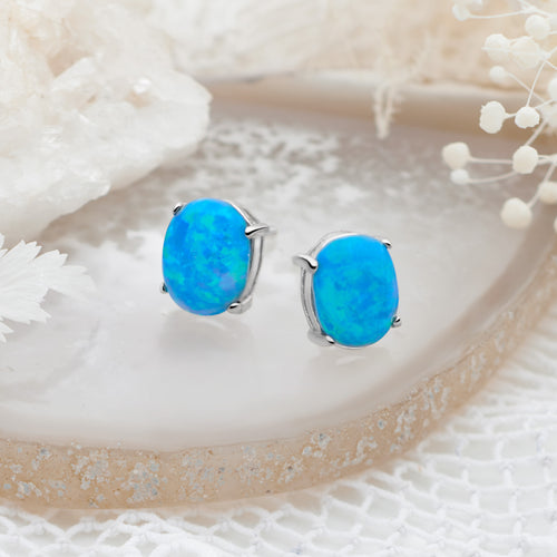 Sky Opal Earrings