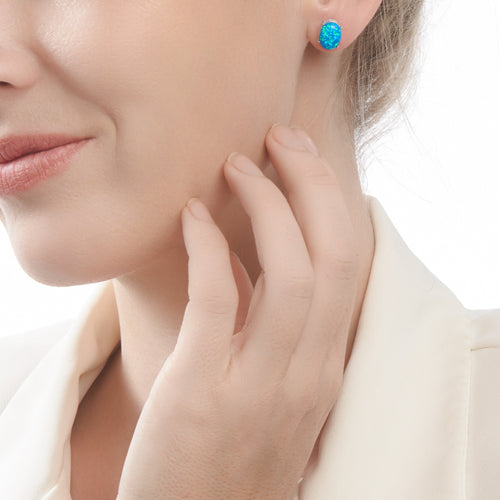 Sky Opal Earrings