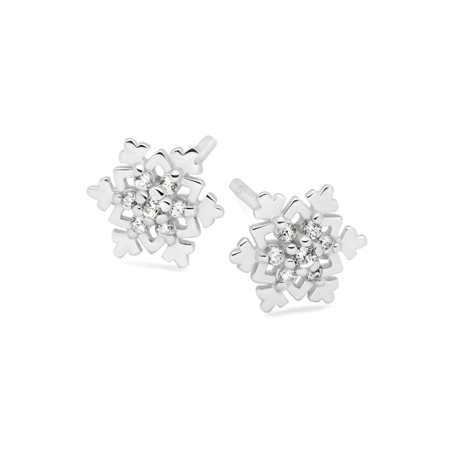 Midi Snowflake Studs