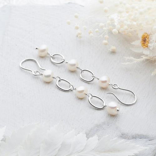 Pearl Cascade Earrings