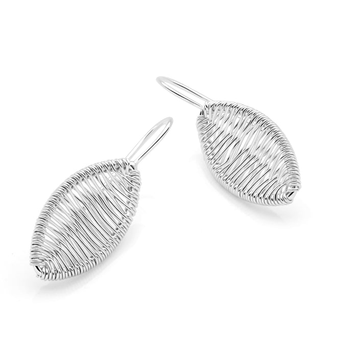 Etched Leaf Earrings