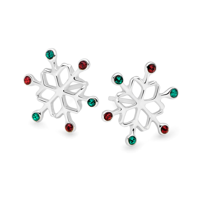 Festive Snowflake Studs