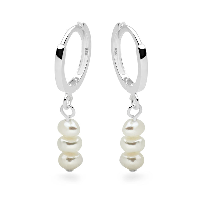 Pearl Drops Hoops