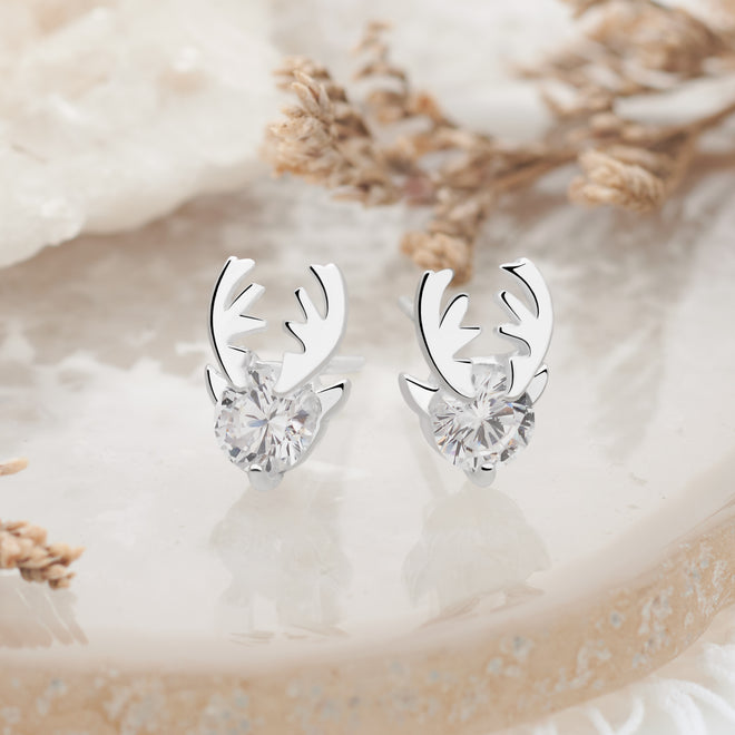 Snow Deer Studs