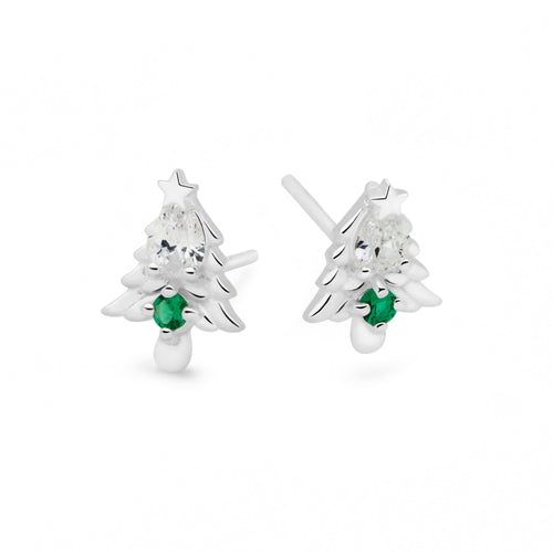 Sparkling Christmas Tree Studs