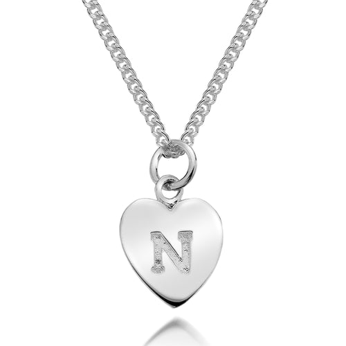 Initial Heart Pendant