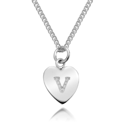 Initial Heart Pendant