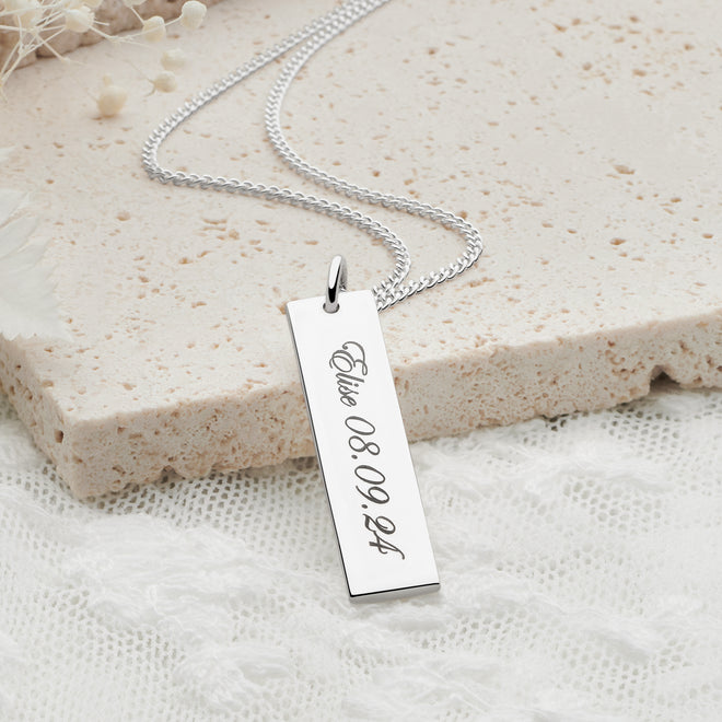 Personalised Pillar Pendant