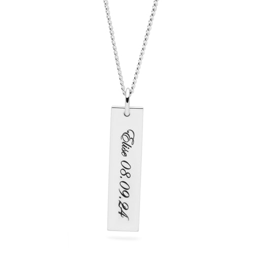 Personalised Pillar Pendant