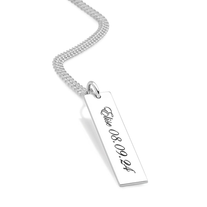 Personalised Pillar Pendant