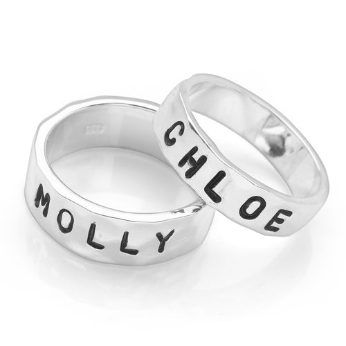 Personalised Message Ring (Silver)