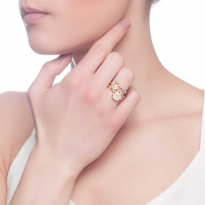 Havana Rings (Set of 2) Gold Plated K