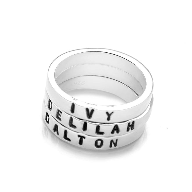 Personalised Flat Band Ring