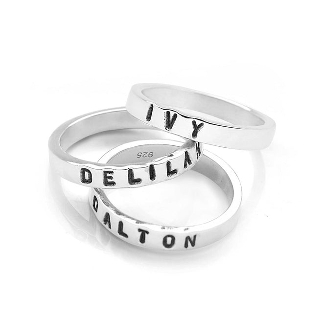 Personalised Flat Band Ring