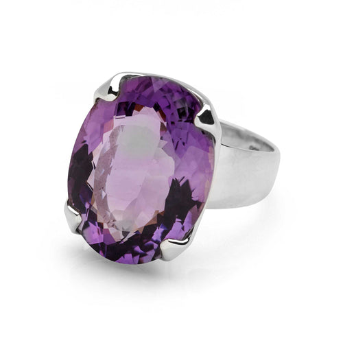 Amethyst Crystal Ring