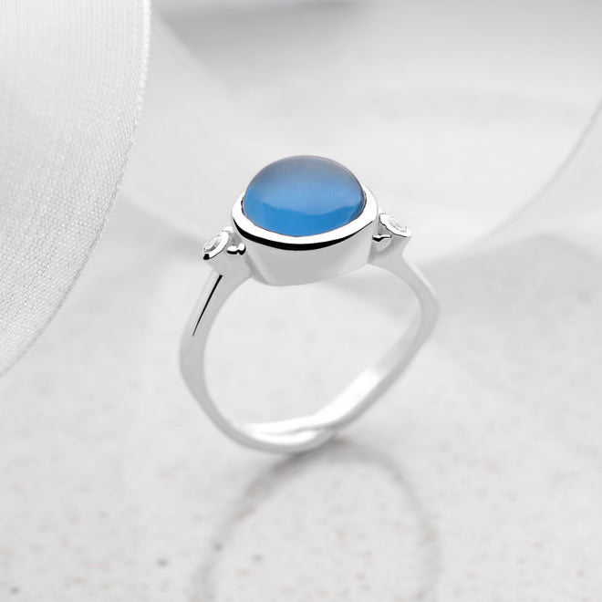 Stormy Blue Ring