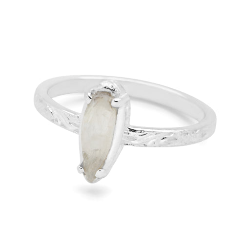 Moonstone Drop Ring