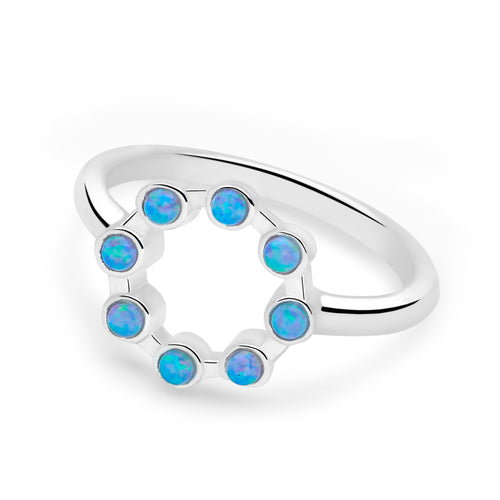 Opal Halo Ring