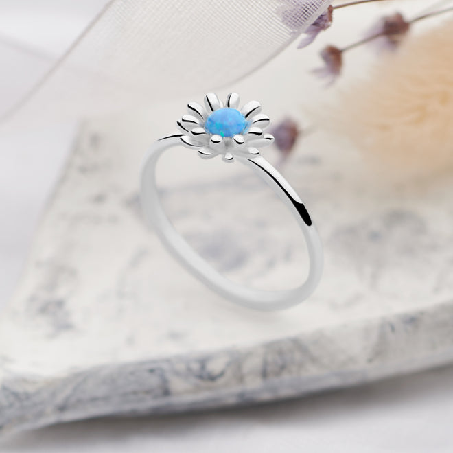 Daisy Blue Ring