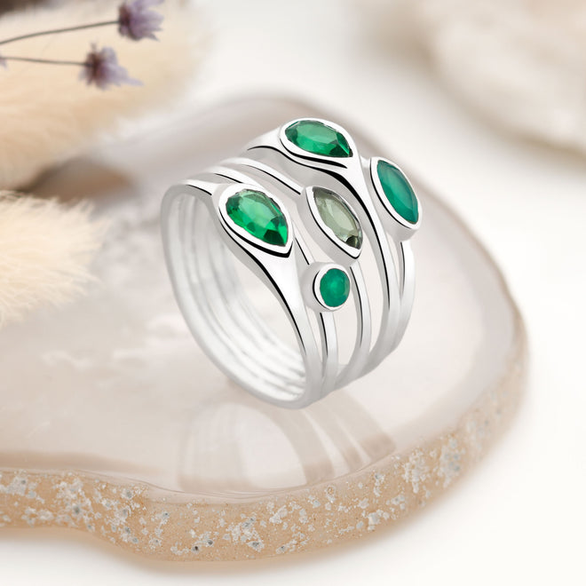 Verde Drops Ring