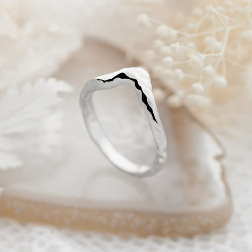 Hammered Wave Ring