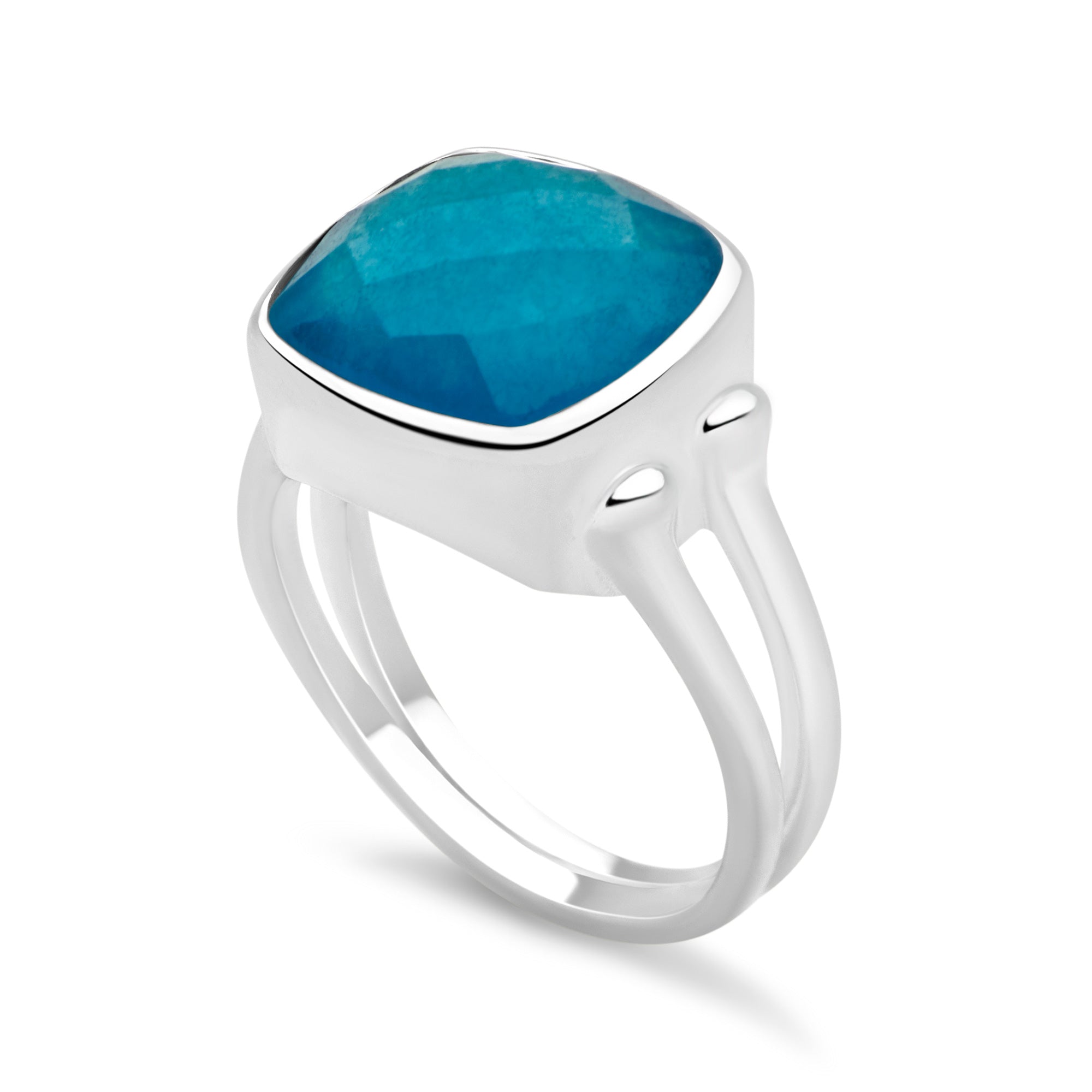 Mayan Blue Ring – Silver by Mail