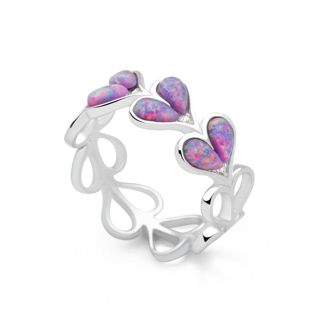 Opal Love Ring