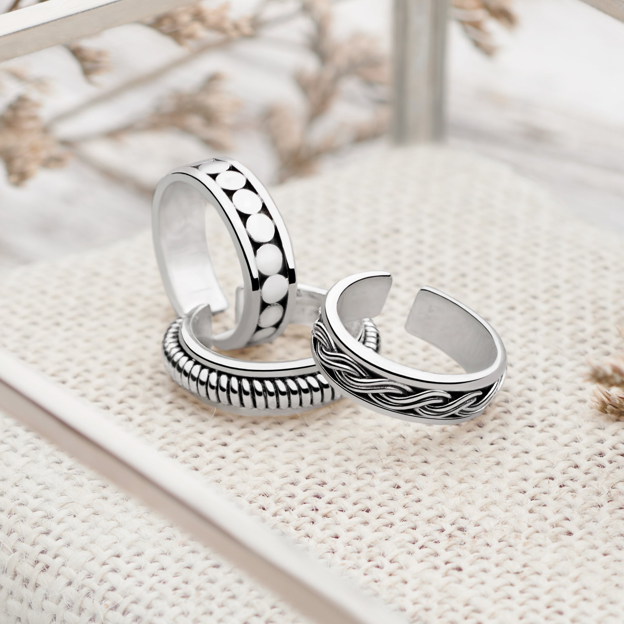 Personalised Wedding Band Silver Rings, Plain Wedding Ring, Wedding Ba