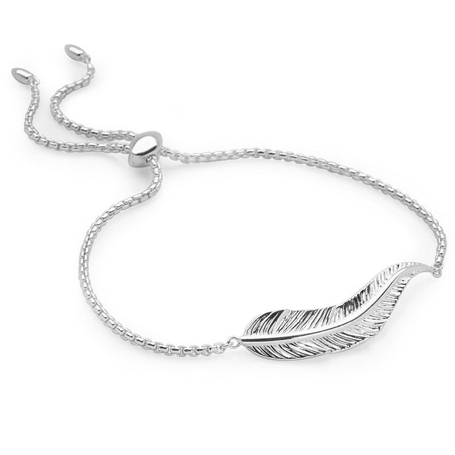 White Feather Bracelet