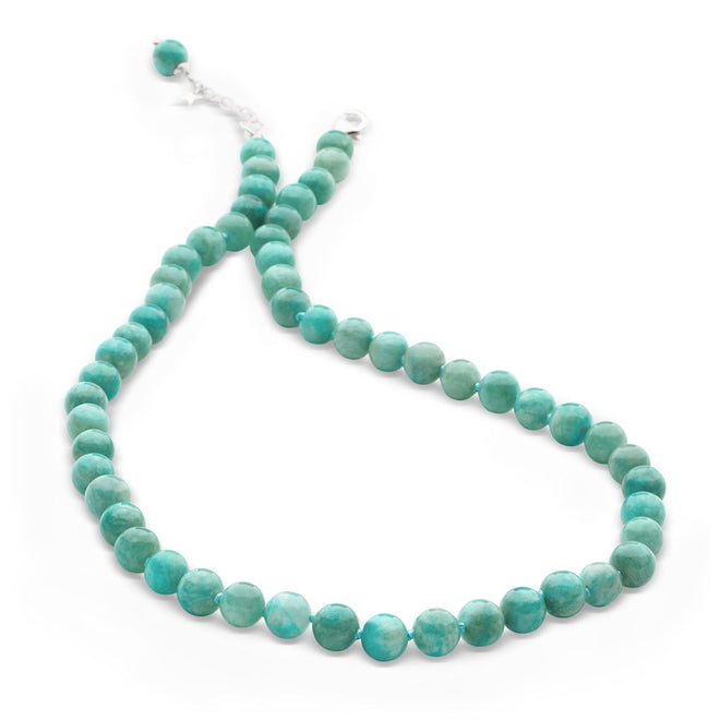 Beaded Amazonite Necklace (Short)