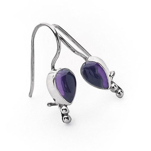 Amethyst Tear Earrings