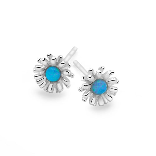 Daisy Blue Studs