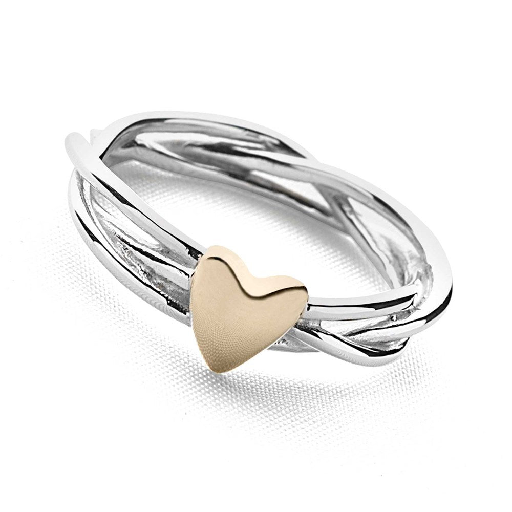 Rling Silver & 18K hotsell Gold PlSterling Heart 14k Ring