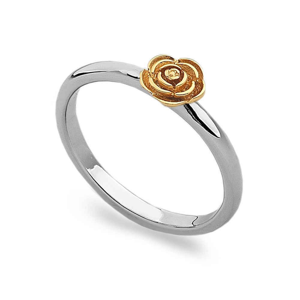 Gold Rose Stack Ring | Stacking Jewellery | R1414 – Silver by Mail